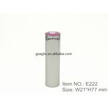 Fashionable Aluminum Round Lipstick Tube Container E222, cup size 12.1/12.7,Custom colors
